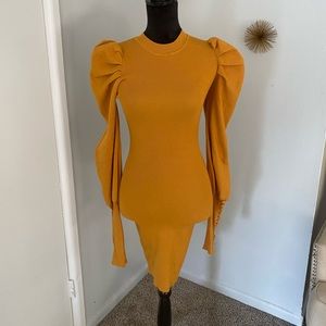 Mustard dress